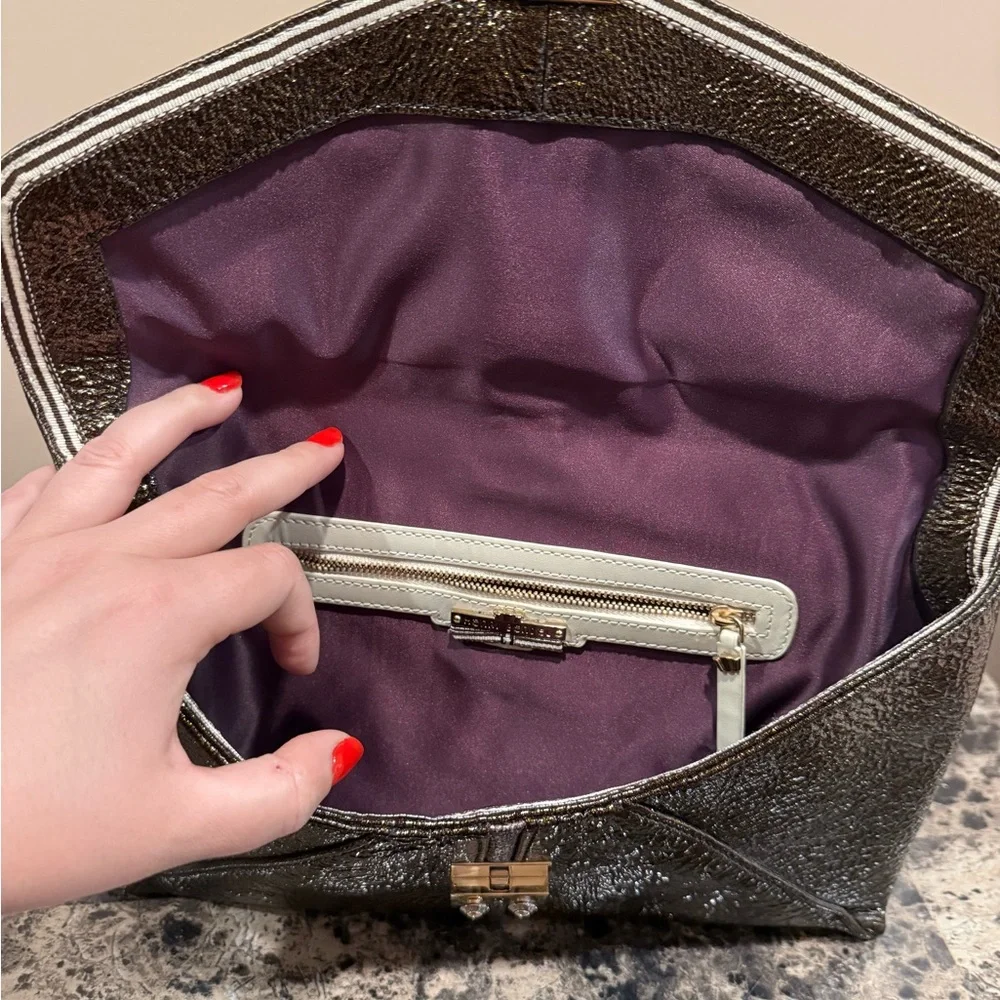 Henri Bendel Bronze Clutch - Picture 9 of 14